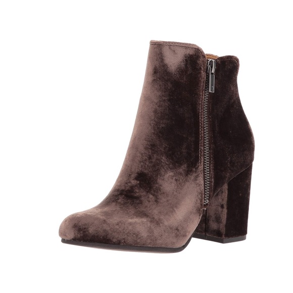 Decadent Velvet Chocolate Block Heel Boot - Picture 5 of 8